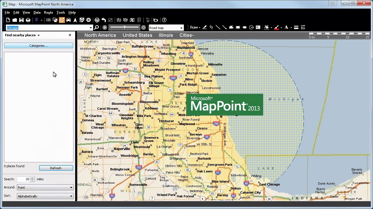 Microsoft MapPoint 2013 Map View (2013)